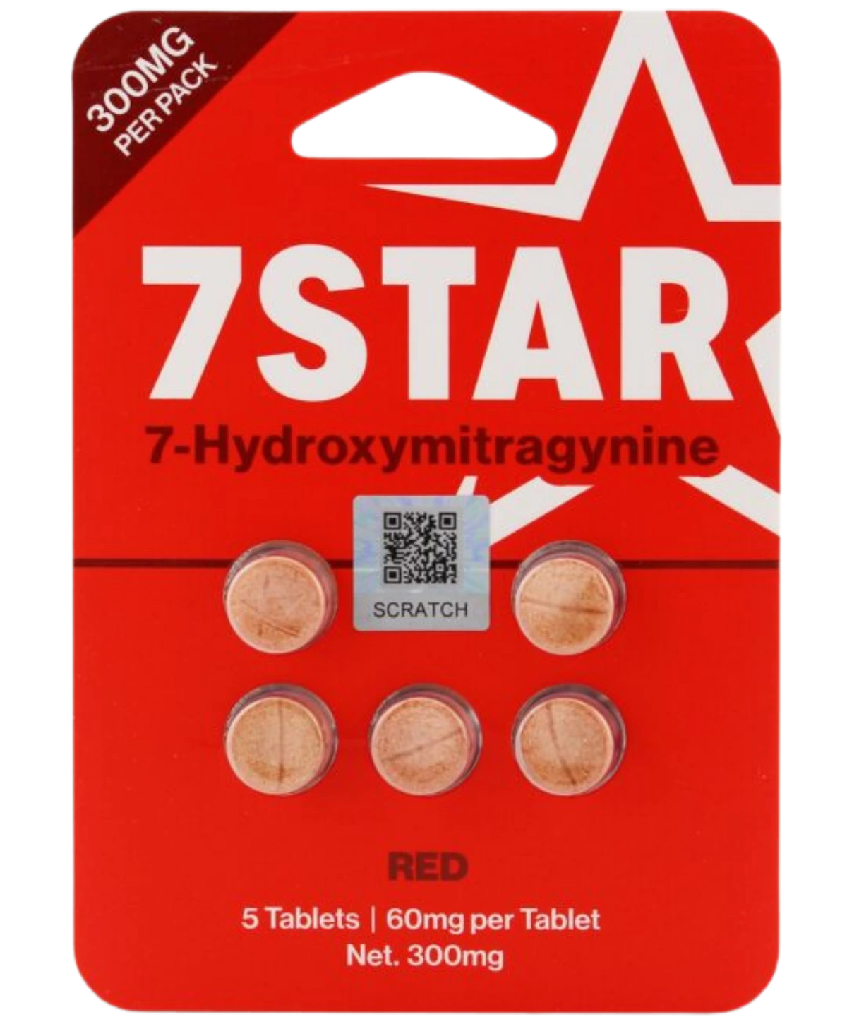 7-STAR Red 60mg 7-hydroxymitragynine