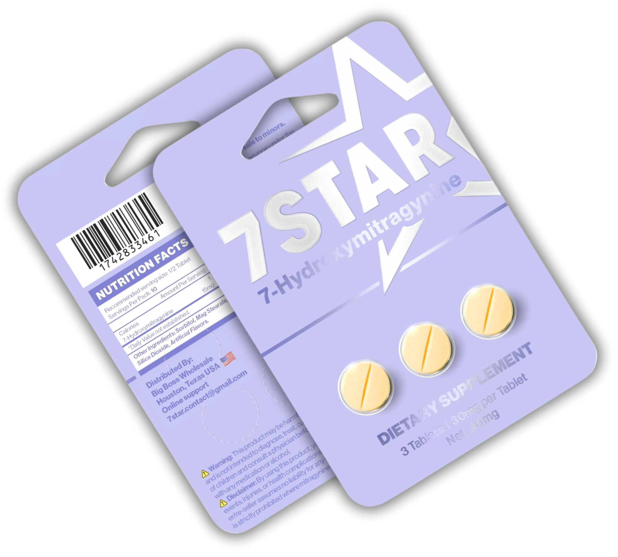 7 star 7 Hydroxy 3 Counts Tab Pack